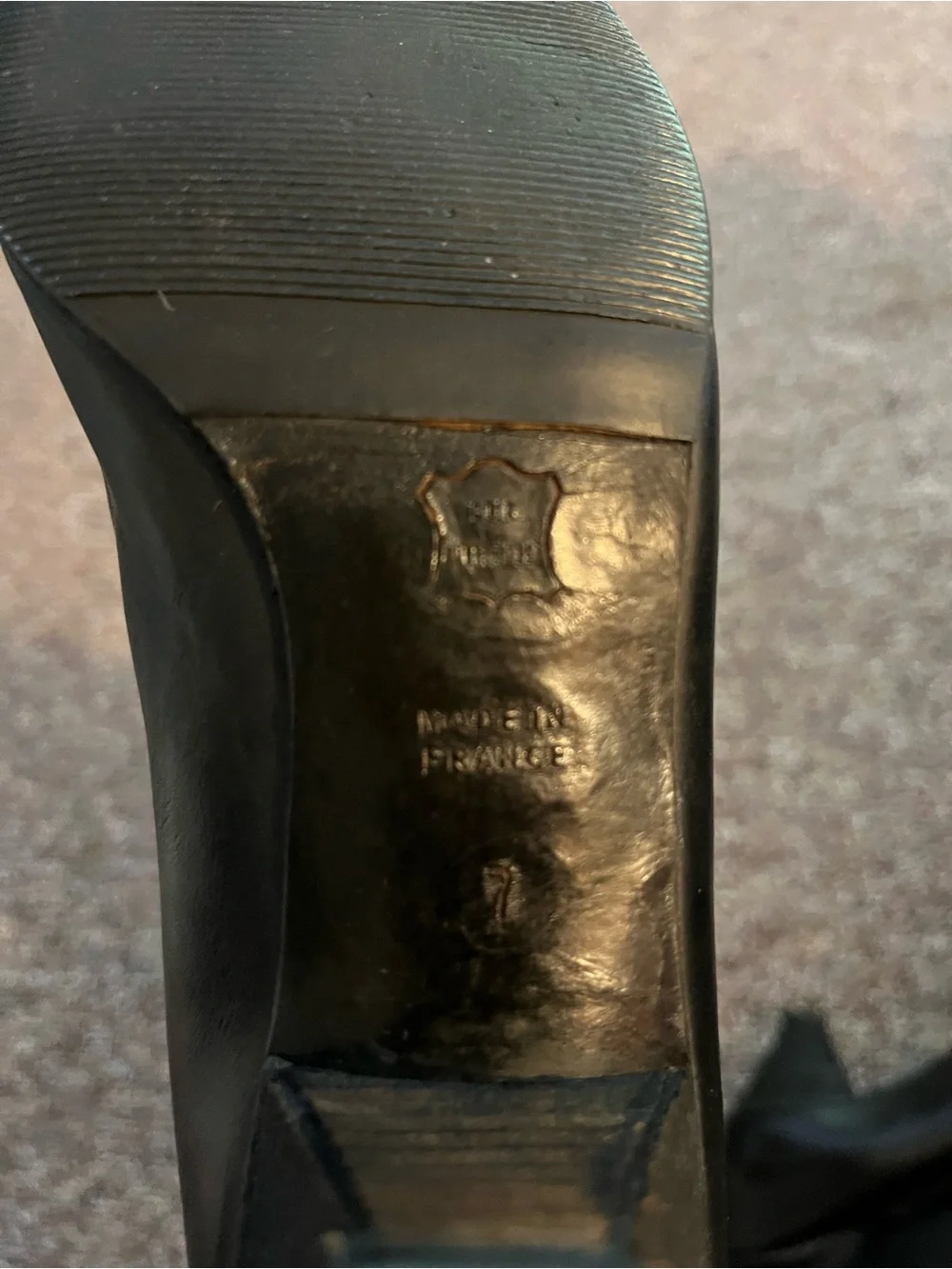 Vintage Xavier Danaud Paris black leather boots